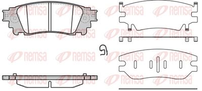 Brake Pad Set, disc brake REMSA 1636.00