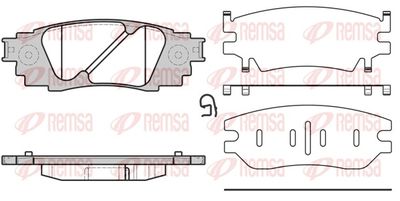 Brake Pad Set, disc brake REMSA 1636.10