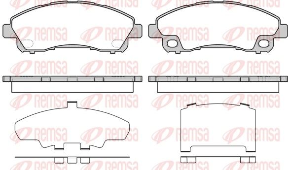 REMSA 1645.00 Brake Pad Set, disc brake