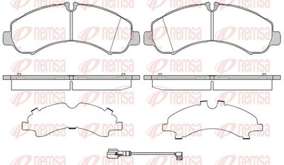 Brake Pad Set, disc brake REMSA 1646.01