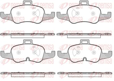 Brake Pad Set, disc brake REMSA 1653.00
