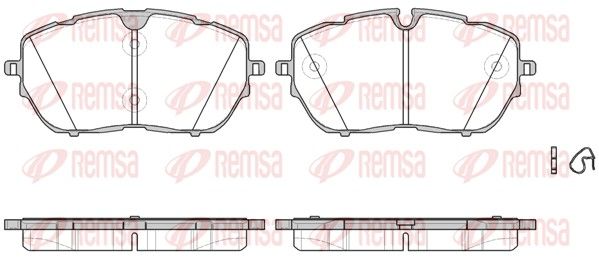 REMSA 1654.00 Brake Pad Set, disc brake