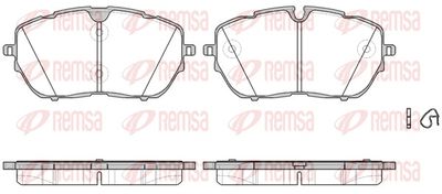 Brake Pad Set, disc brake REMSA 1654.00