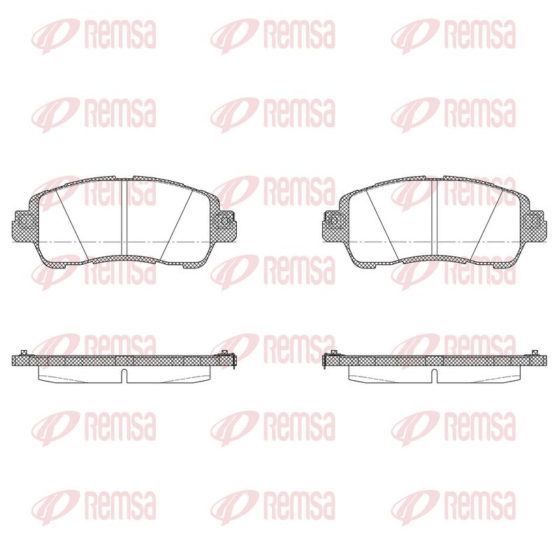REMSA 1656.35 Brake Pad Set, disc brake