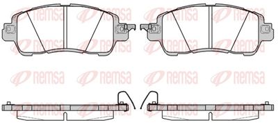 Brake Pad Set, disc brake REMSA 1656.04