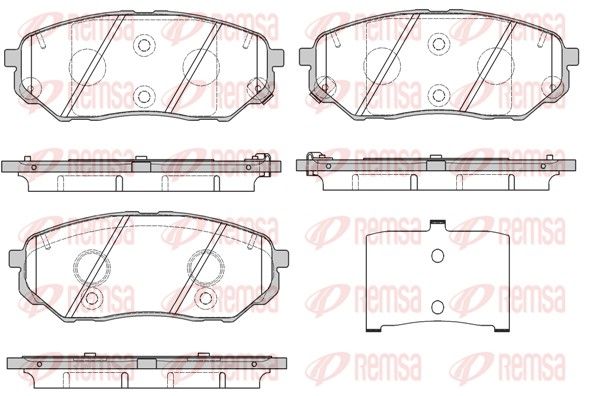 REMSA 1661.02 Brake Pad Set, disc brake