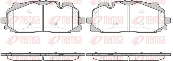 REMSA 1667.00 Brake Pad Set, disc brake
