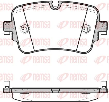 REMSA 1668.08 Brake Pad Set, disc brake