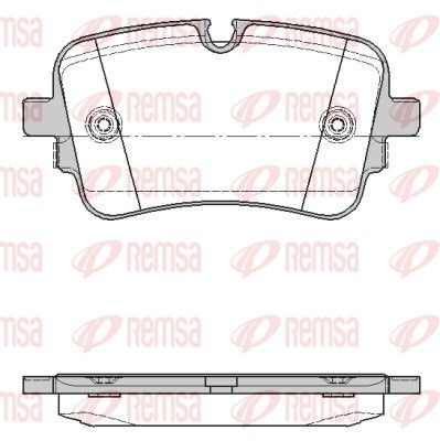 REMSA 1668.10 Brake Pad Set, disc brake