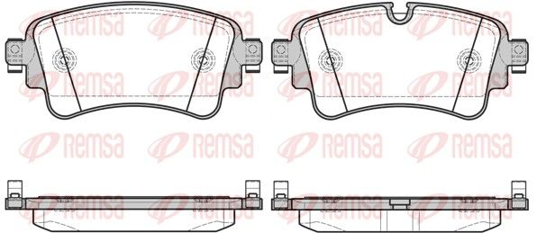 REMSA 1669.08 Brake Pad Set, disc brake