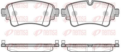 Brake Pad Set, disc brake REMSA 1669.08