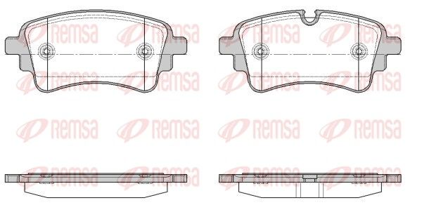 REMSA 1669.10 Brake Pad Set, disc brake