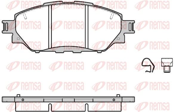 REMSA 1671.04 Brake Pad Set, disc brake
