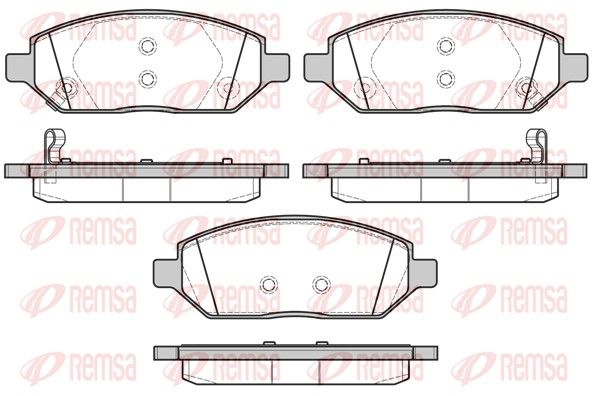 REMSA 1674.02 Brake Pad Set, disc brake