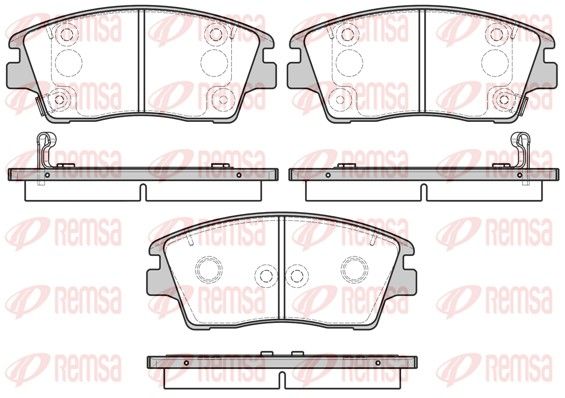 REMSA 1676.02 Brake Pad Set, disc brake