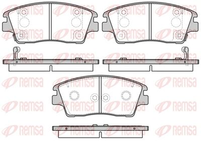 Brake Pad Set, disc brake REMSA 1676.02