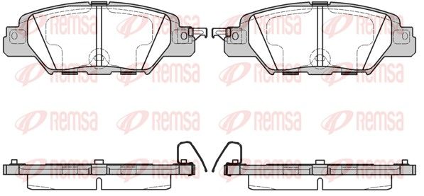REMSA 1677.00 Brake Pad Set, disc brake