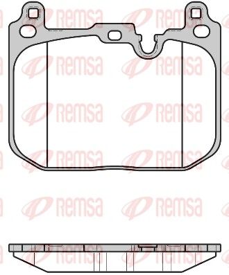 REMSA 1680.00 Brake Pad Set, disc brake
