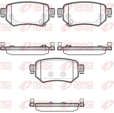 REMSA 1682.02 Brake Pad Set, disc brake