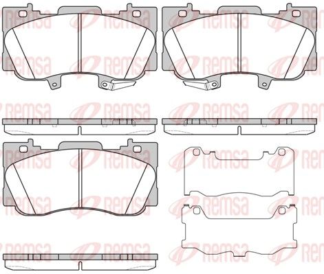REMSA 1685.02 Brake Pad Set, disc brake