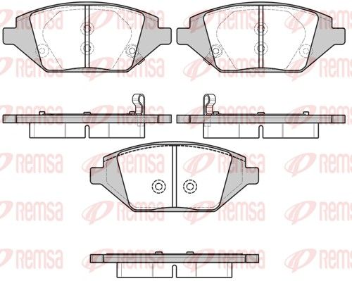 REMSA 1686.02 Brake Pad Set, disc brake