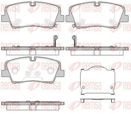 REMSA 1687.00 Brake Pad Set, disc brake