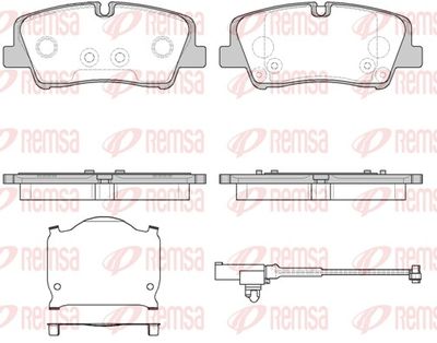 Brake Pad Set, disc brake REMSA 1687.10