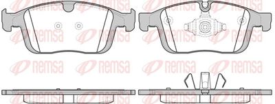 Brake Pad Set, disc brake REMSA 1689.00