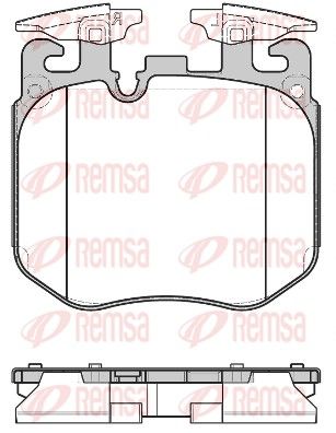REMSA 1690.00 Brake Pad Set, disc brake