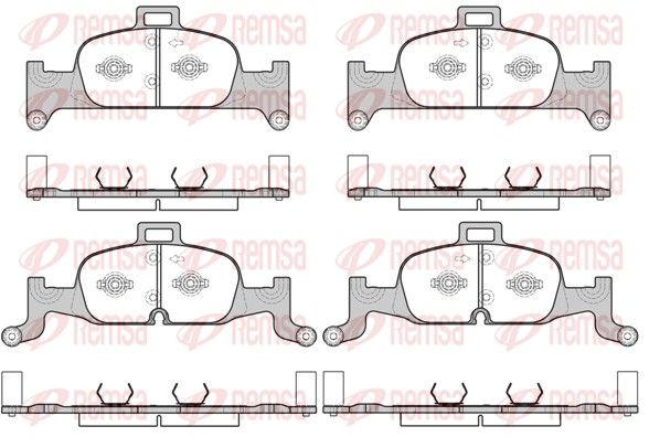 REMSA 1691.00 Brake Pad Set, disc brake