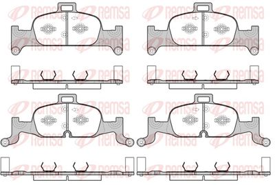 Brake Pad Set, disc brake REMSA 1691.00