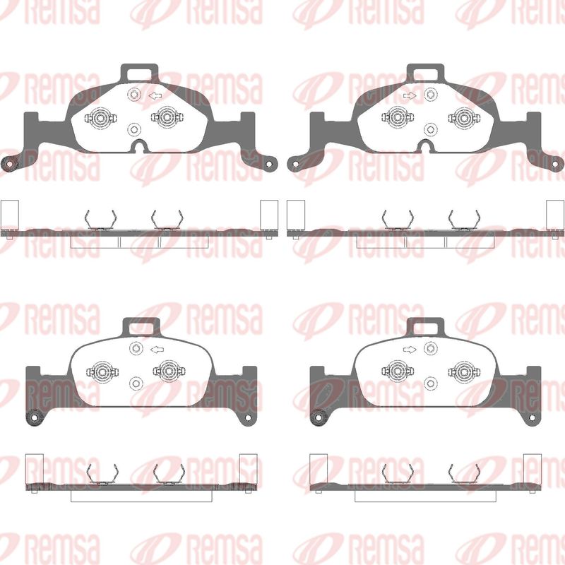 REMSA 1691.10 Brake Pad Set, disc brake