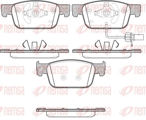 REMSA 1692.01 Brake Pad Set, disc brake