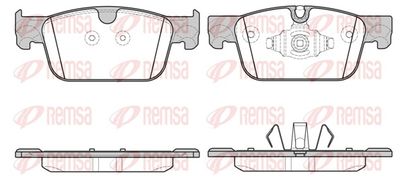 Brake Pad Set, disc brake REMSA 1692.10
