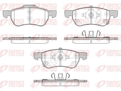 Brake Pad Set, disc brake REMSA 1693.12
