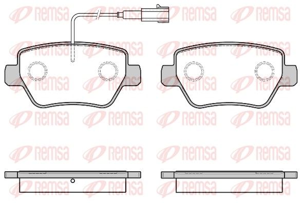 REMSA 1694.01 Brake Pad Set, disc brake