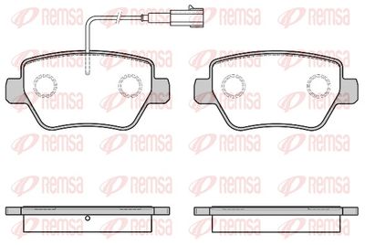 Brake Pad Set, disc brake REMSA 1694.01