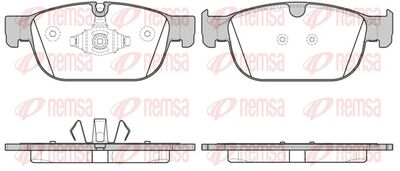 Brake Pad Set, disc brake REMSA 1696.00