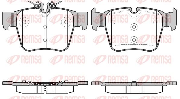 REMSA 1697.00 Brake Pad Set, disc brake