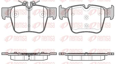 Brake Pad Set, disc brake REMSA 1697.00