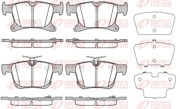 REMSA 1701.02 Brake Pad Set, disc brake