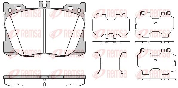 REMSA 1705.00 Brake Pad Set, disc brake