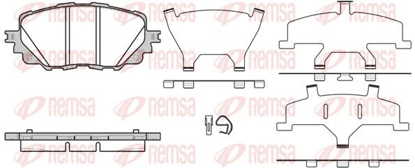 REMSA 1708.00 Brake Pad Set, disc brake