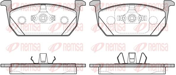 REMSA 1710.00 Brake Pad Set, disc brake
