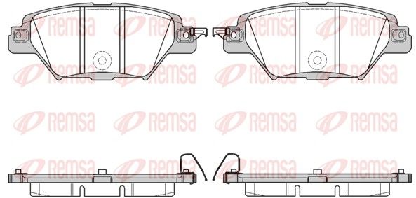 REMSA 1712.04 Brake Pad Set, disc brake