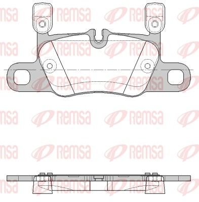 REMSA 1714.20 Brake Pad Set, disc brake