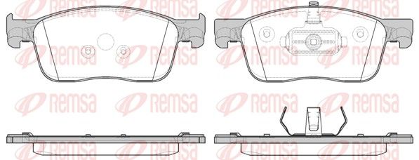 REMSA 1719.00 Brake Pad Set, disc brake