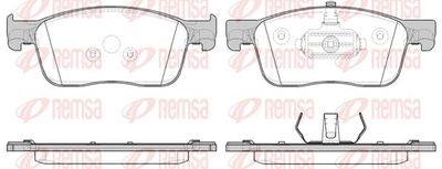 Brake Pad Set, disc brake REMSA 1719.00