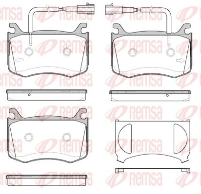 REMSA 1721.02 Brake Pad Set, disc brake