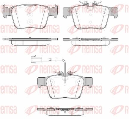 REMSA 1722.01 Brake Pad Set, disc brake